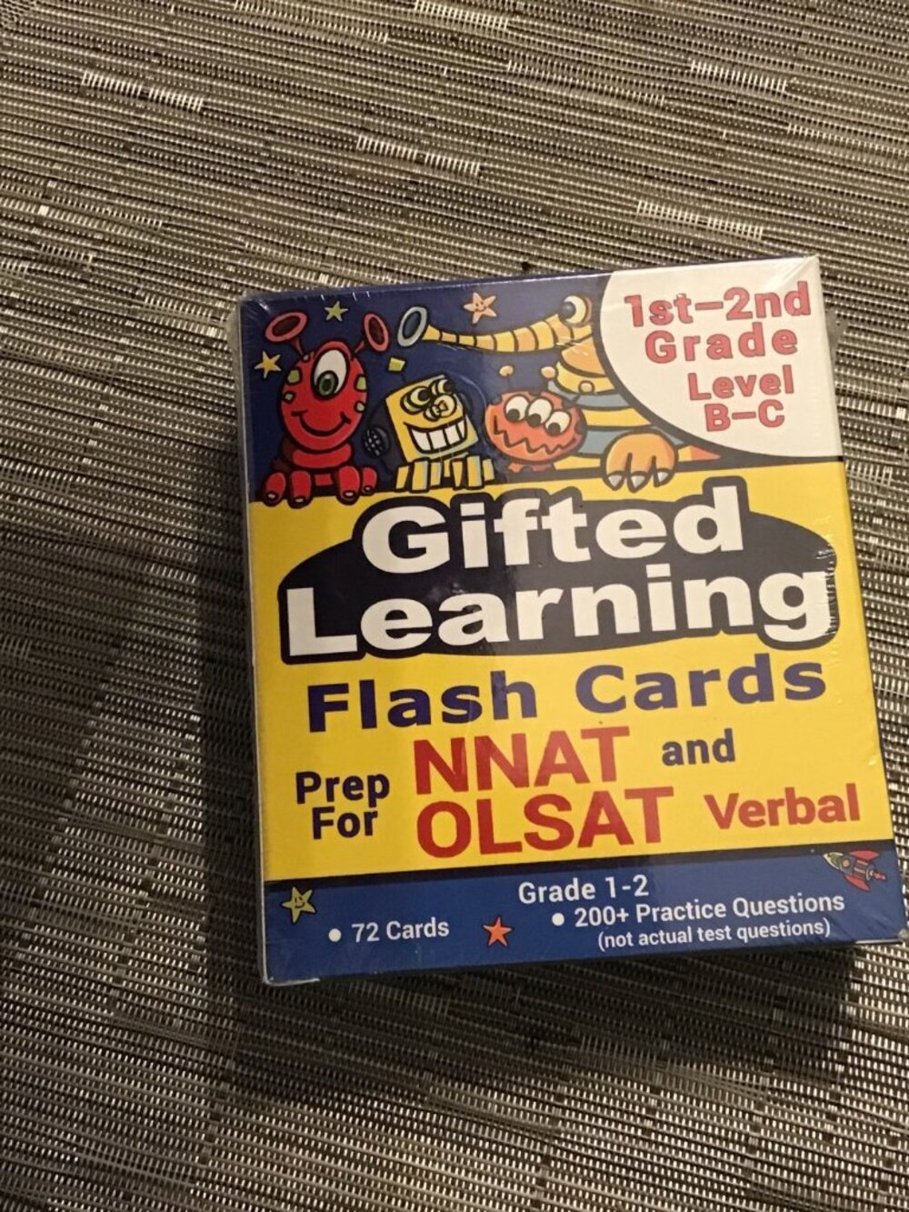 TestingMom.com NNAT/OLSAT Test Prep Flashcards – NYC Gifted, Grades 1-2 (B-C)